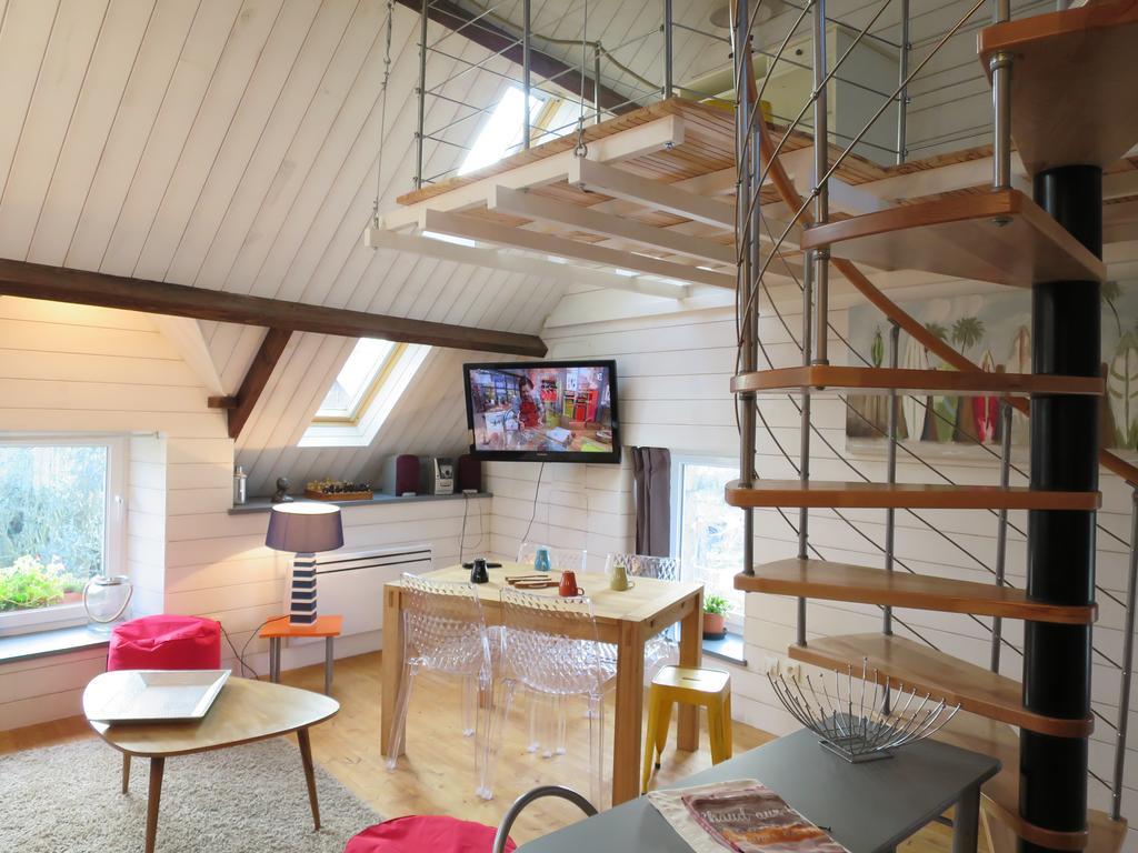 Apartamento Au Coeur De La Baie Le Val-Saint-Père Exterior foto